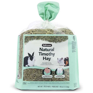 Zupreem Natural Timothy Hay for Small Animals, 40-oz