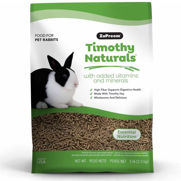 ZuPreem Timothy Naturals Adult Rabbit Food, 5-lb