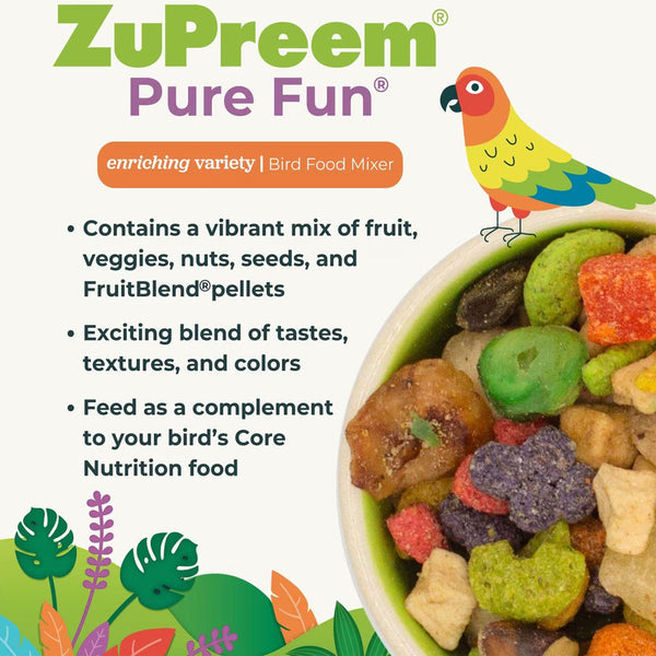 ZuPreem Pure Fun Bird Food Medium Birds