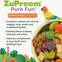 ZuPreem Pure Fun Parrot & Conure Bird Food