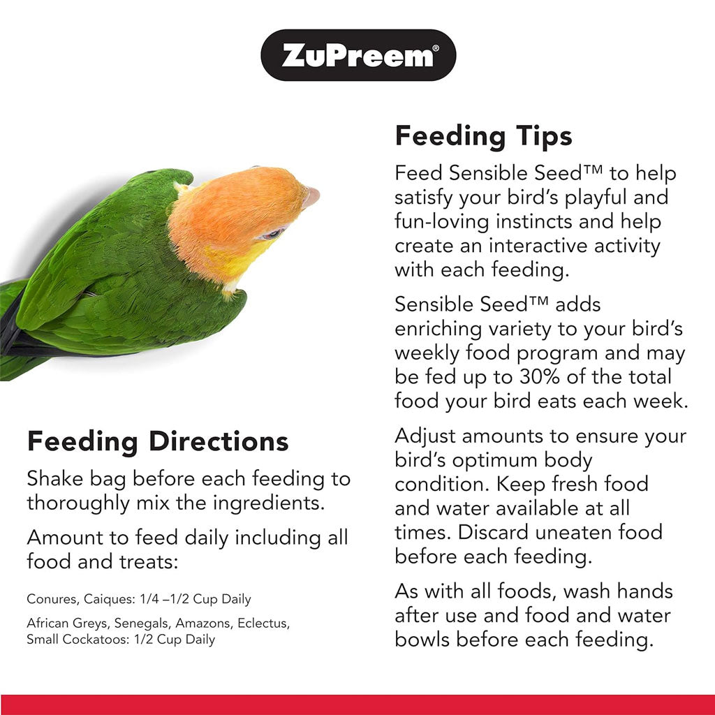 ZuPreem Sensible Seed Medium Bird Food