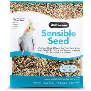 ZuPreem Sensible Seed Medium Bird Food, 2-lbs