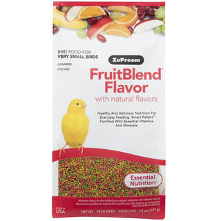 ZuPreem FruitBlend Flavor with Natural Flavors Daily Extra Small Bird Food, 14-oz