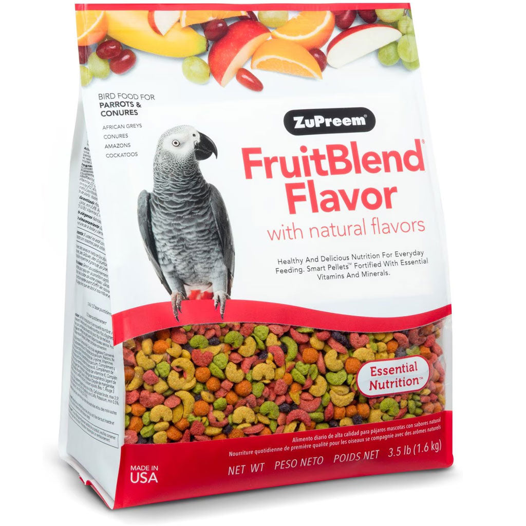 ZuPreem FruitBlend Bird Food Parrots & Conures, 3.5lb