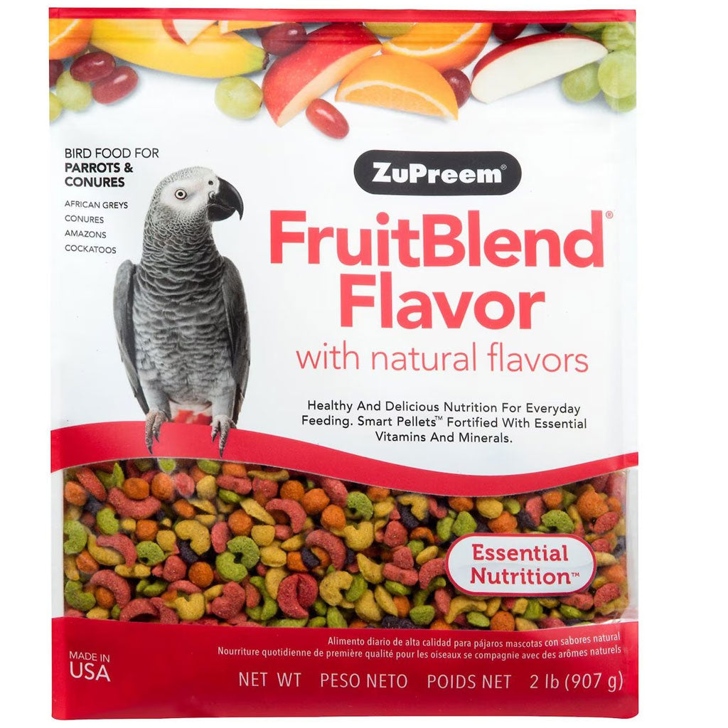 ZuPreem FruitBlend Bird Food Parrots & Conures, 2lb