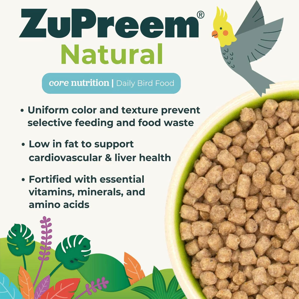 ZuPreem Natural Bird Food Parakeets