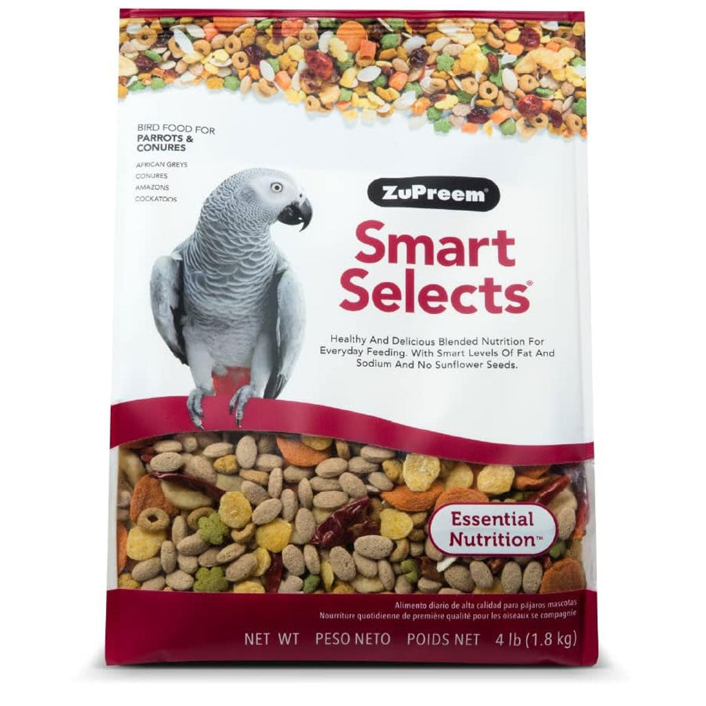 ZuPreem Smart Selects Parrot & Conure Food, 4-lb