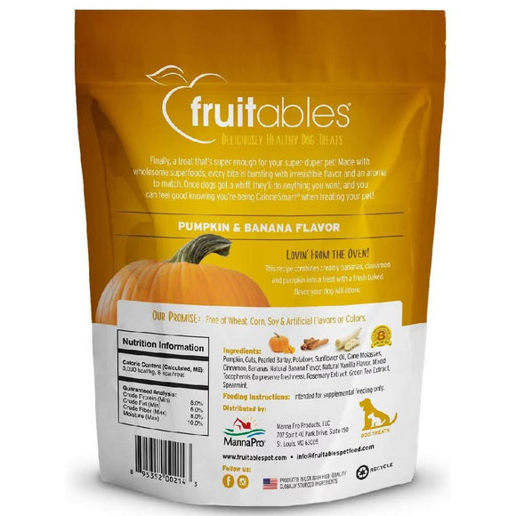 Fruitables Dog Treats Pumpkin & Banana Flavor (7 oz)