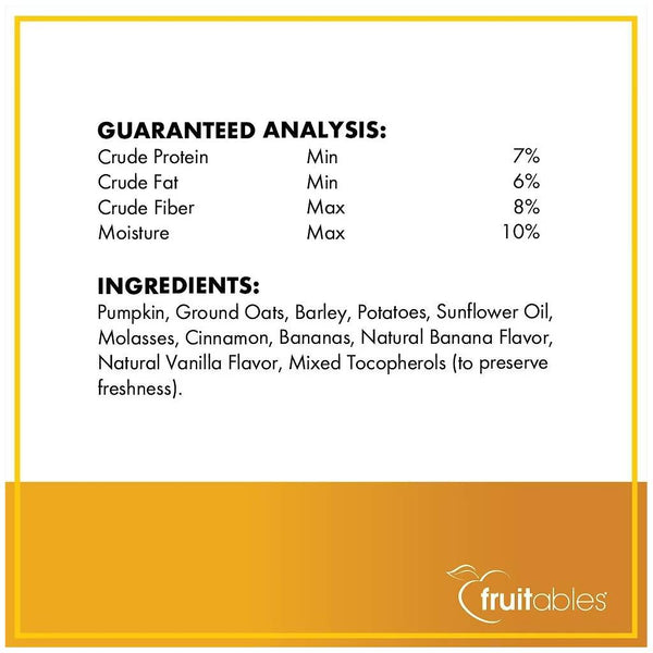 Fruitables Dog Treats Pumpkin & Banana Flavor (7 oz)