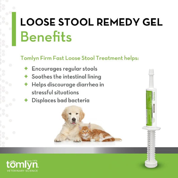 Tomlyn Firm Fast Loose Stool Remedy Gel for Dogs & Cats (15 cc)