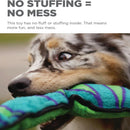 Outward Hound Invincible Durablez Snake 3 Squeaker Blue / Green Dog Toy (Large)