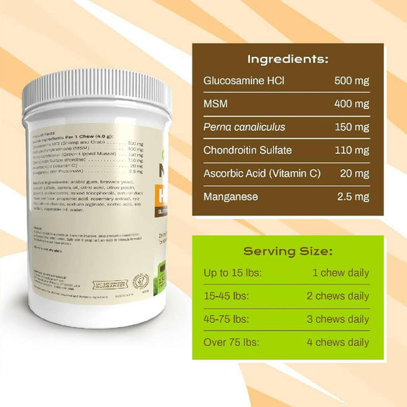 Pet Naturals Hip & Joint PRO Chews for Dogs (130 count)