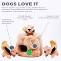 Outward Hound Hide-A-Squirrel Squeaky Brown Dog Toy (Medium)