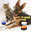 Gullee Pets Recordable Pet Toys Travel Talking Buttons, Assorted-4
