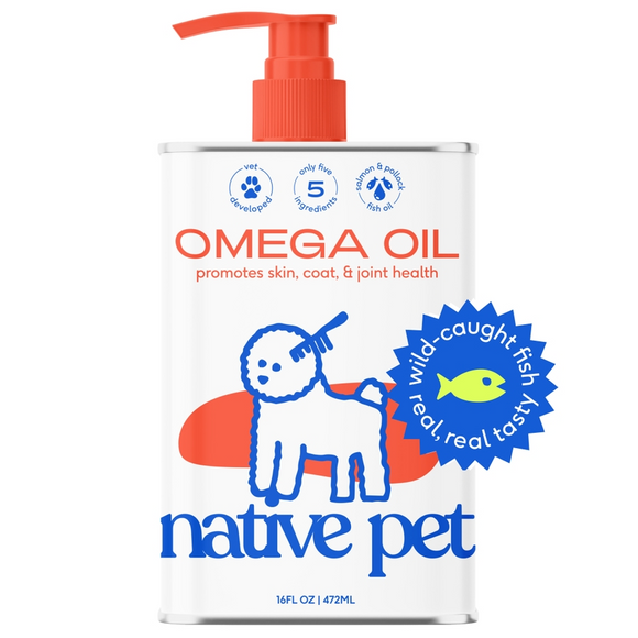 Native Pet Omega 3 Fish Oil Skin & Coat Health Support for Dogs