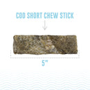 Icelandic+ Hand Wrapped Cod Skin Long Chew Stick Dog Treats.