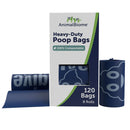 Animal Biome Heavy-Duty Compostable Poop Bags, 120-Bags