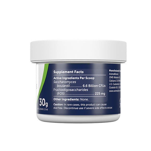 Supplement container with label on a white background