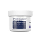 White container with label on a white background