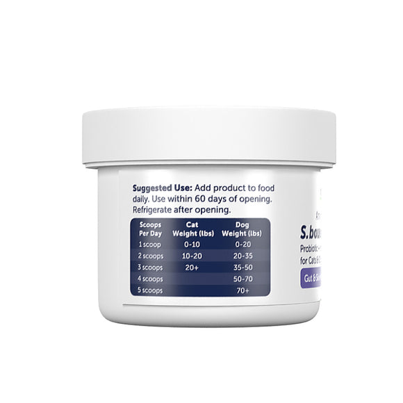 White container with label on a white background