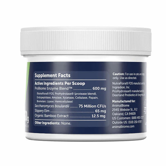 Supplement container with label showing active ingredients and manufacturing details on a white background