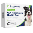 DoggyBiome Gut Microbiome Health Test kit packaging with a dog on the box.
