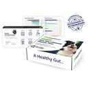 DoggyBiome Gut Microbiome Health Test kit with a dog on the packaging and a white background.