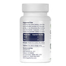 Supplement bottle with label on a white background