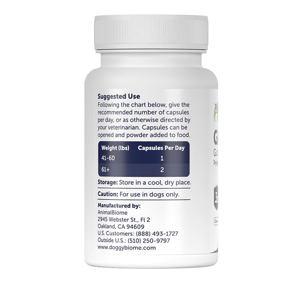 Supplement bottle with label on a white background