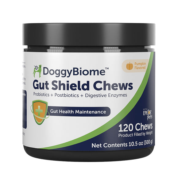 Doggy Bione Gut Shield Chews for Dogs, 120 count