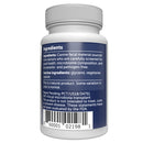 Bottle label with ingredients and product details on a white background