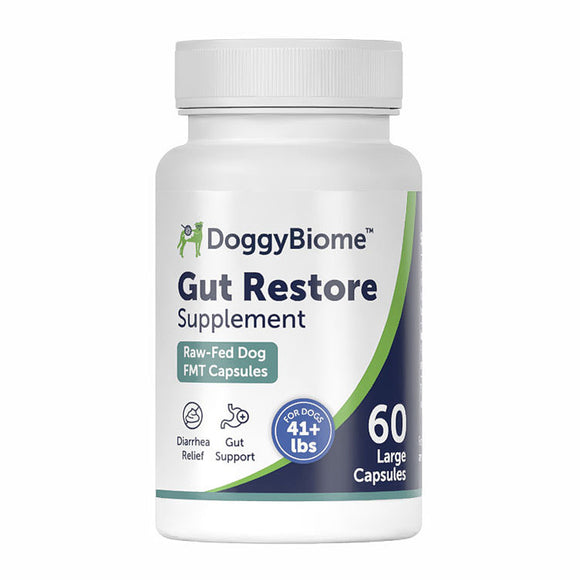 Doggy Biome Gut Restore Supplement Raw-Fed FMT Capsules for Dogs