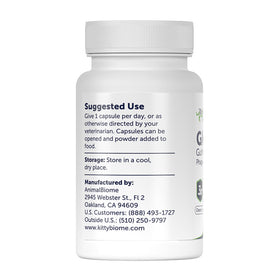 Supplement bottle with label on a white background
