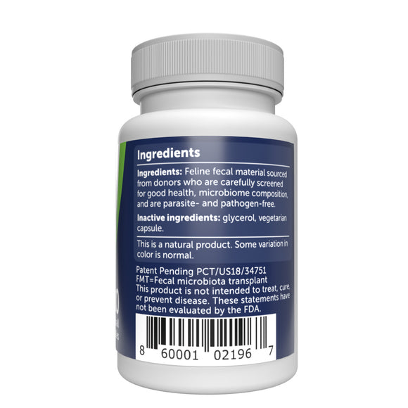 Bottle label with ingredients and inactive ingredients information on a white background