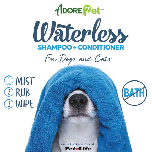Adore Pet Waterless Shampoo for Dogs & Cats - 8-oz