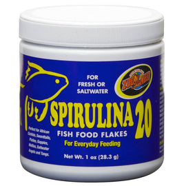 Zoo Med Spirulina 20 Flakes Fish Food