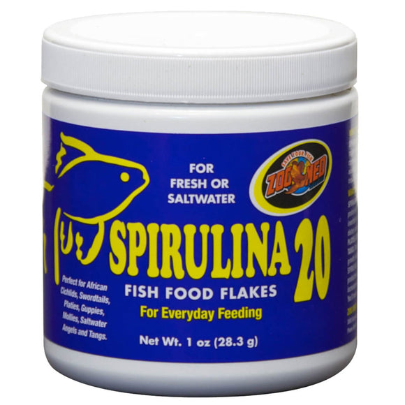 Zoo Med Spirulina 20 Flakes Fish Food