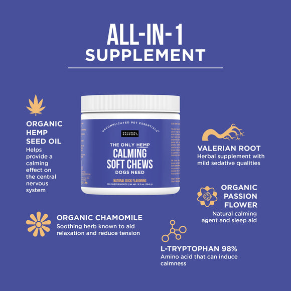 The only Hemp Calming Soft Chews Dog Need