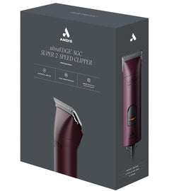 Andis ultraEDGE AGC Super 2-Speed Clipper packaging on a white background