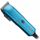 Blue hair clipper on a white background