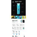 Andis Easy Clip clipper packaging with product and features on a white background