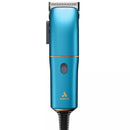 Blue hair trimmer with Andis logo on a white background