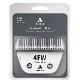 Andis ceramicEDGE clipper blade packaging on a white background