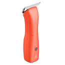 Orange grooming clipper on a white background
