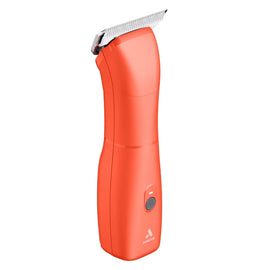 Orange grooming clipper on a white background