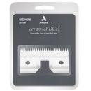 Andis ceramic EDGE razor blade packaging on a white background