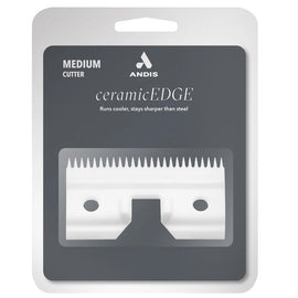Andis ceramic EDGE razor blade packaging on a white background