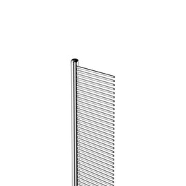 Metal comb on a white background