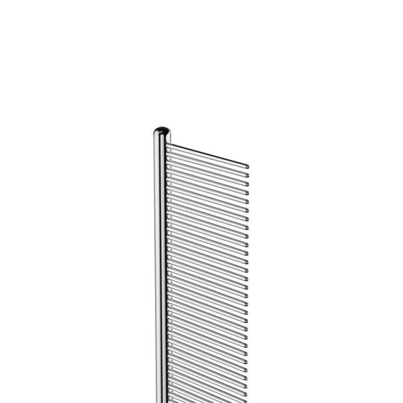 Metal comb on a white background