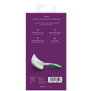 Packaging of a large firm slicker brush with purple background and product image.